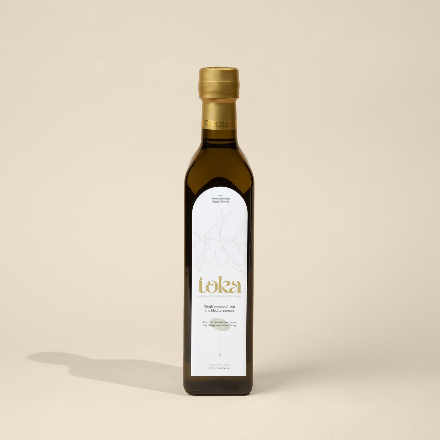 Toka Premium Albanian Extra Virgin Olive Oil - 500ml